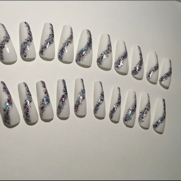 🇺🇸Patriotic Long Coffin Press On Nails - 10🇺🇸 - Picture 7 of 14